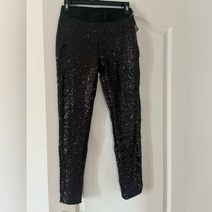 A black sequin legging from gap.